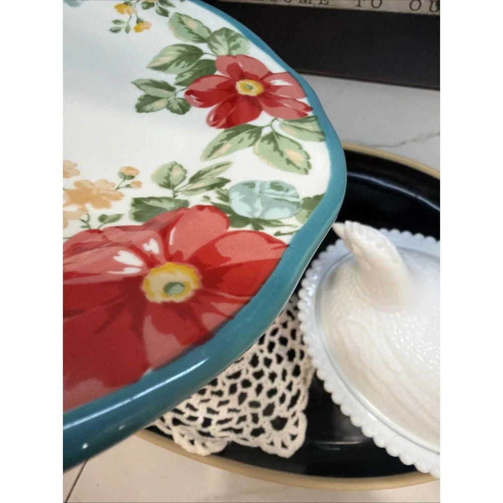 Pioneer Woman Dinner Plate Country Farm Cottage 10.5